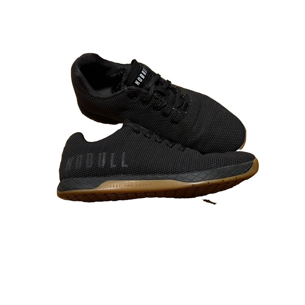 NOBULL All Black Trainers Mens 10 Women's 11.5 Cross Fit Training Shoes